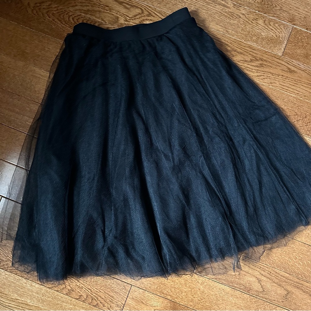 Black tulle skirt
